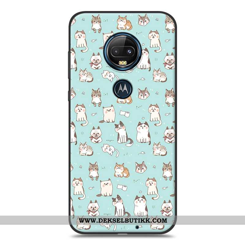 Deksel Moto G7 Plus Beskyttelse Trend Cartoon Av Personlighet Rosa, Etui Moto G7 Plus Mote Tilbud