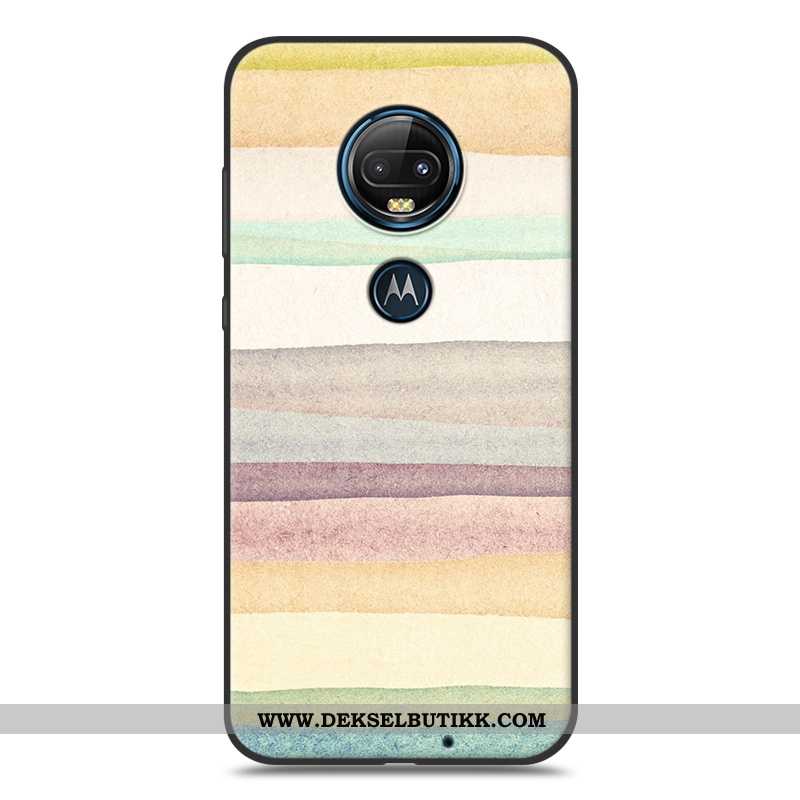 Deksel Moto G7 Plus Beskyttelse Trend Cartoon Av Personlighet Rosa, Etui Moto G7 Plus Mote Tilbud