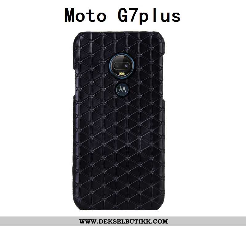 Deksel Moto G7 Plus Kreativ Tilpass Beskyttelse Rød, Etui Moto G7 Plus Skinn Kjøpe