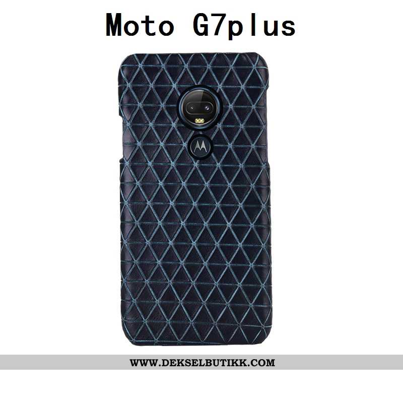 Deksel Moto G7 Plus Kreativ Tilpass Beskyttelse Rød, Etui Moto G7 Plus Skinn Kjøpe