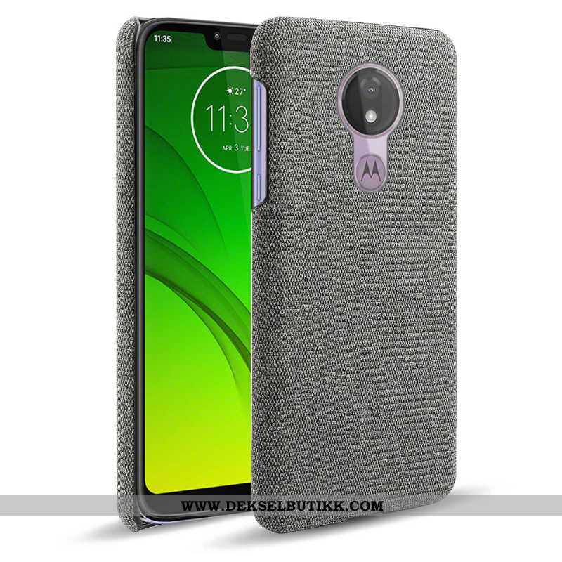 Deksel Moto G7 Power Beskyttelse Etui Klut Sklisikre Grå, Moto G7 Power Mønster Billige