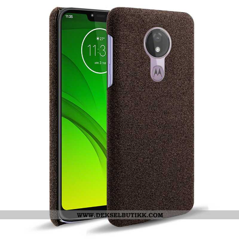 Deksel Moto G7 Power Beskyttelse Etui Klut Sklisikre Grå, Moto G7 Power Mønster Billige