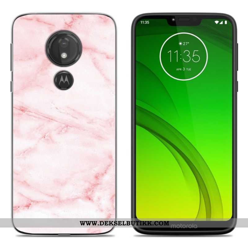 Deksel Moto G7 Power Cartoon Lilla Etui, Moto G7 Power Myke Tilbud