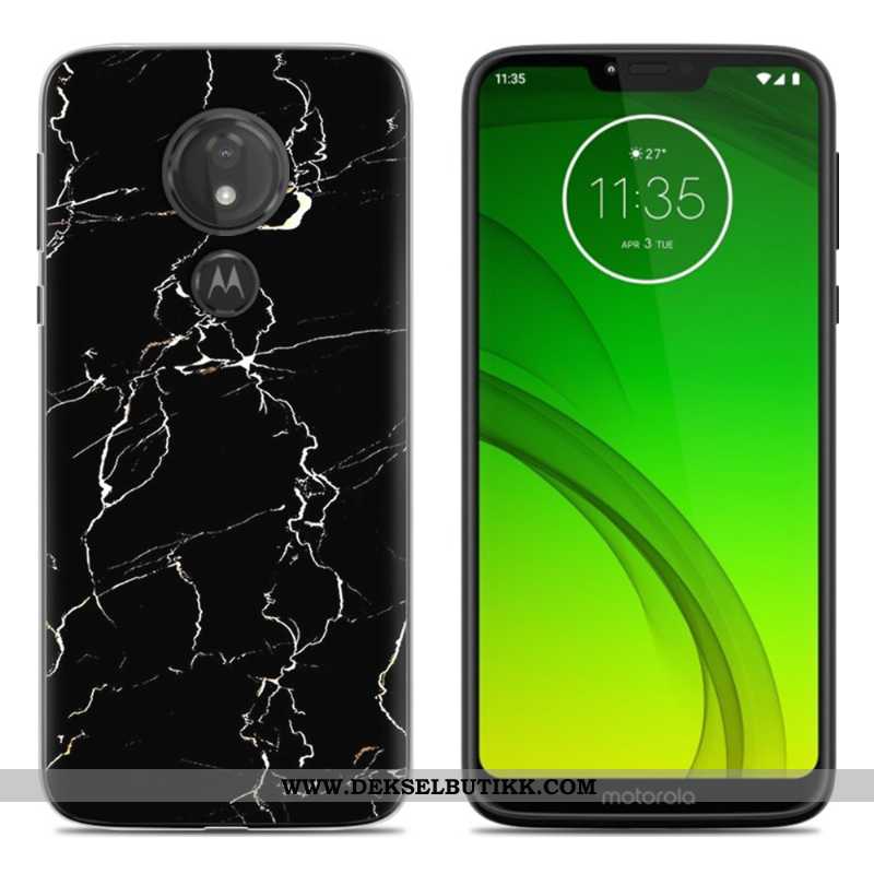 Deksel Moto G7 Power Cartoon Lilla Etui, Moto G7 Power Myke Tilbud