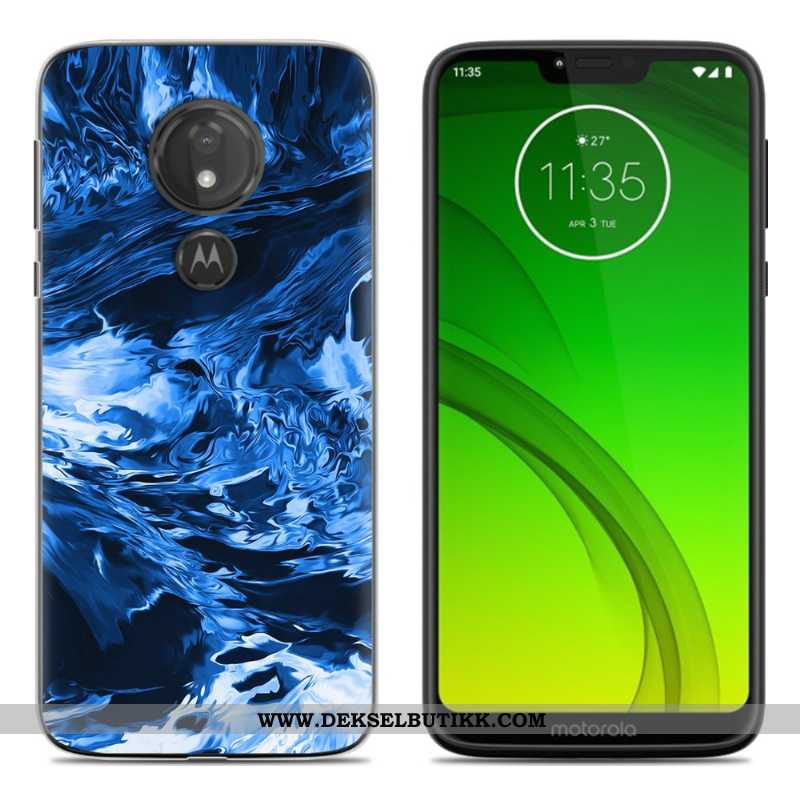 Deksel Moto G7 Power Cartoon Lilla Etui, Moto G7 Power Myke Tilbud