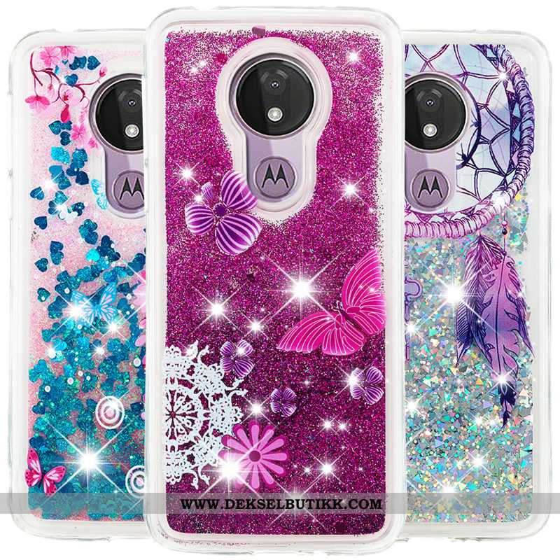 Deksel Moto G7 Power Cartoon Lilla Gasbag, Etui Moto G7 Power Billige