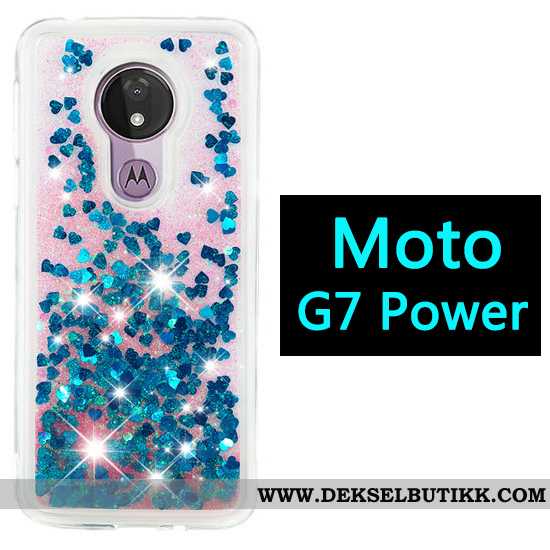 Deksel Moto G7 Power Cartoon Lilla Gasbag, Etui Moto G7 Power Billige