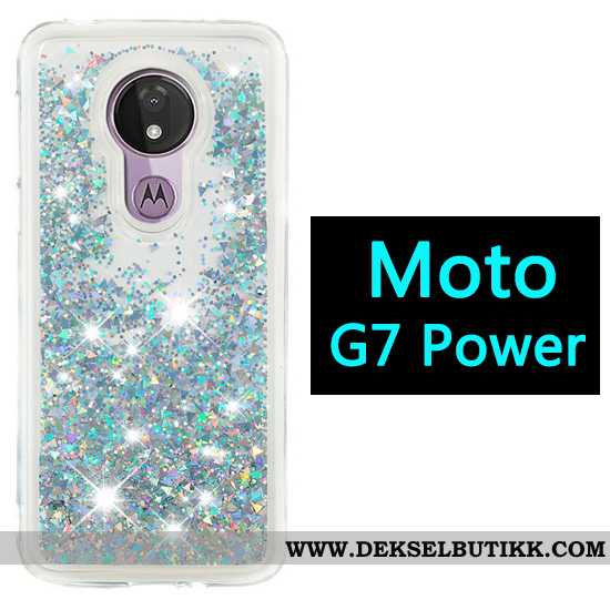 Deksel Moto G7 Power Cartoon Lilla Gasbag, Etui Moto G7 Power Billige