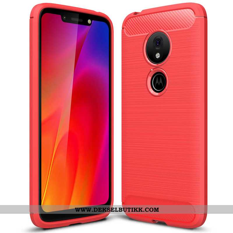 Deksel Moto G7 Power Silikon Nye Fiber Svart, Etui Moto G7 Power Beskyttelse Butikk