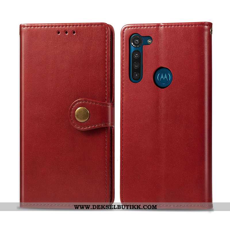 Deksel Moto G8 Power Hengende Ornamenter Beskyttelse Mobiltelefon Folio Grønn, Etui Moto G8 Power Sk