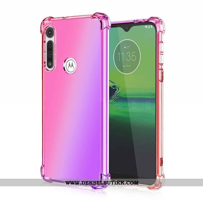 Deksel Moto G8 Power Lite Anti-fall Mobiltelefon Gradient, Etui Moto G8 Power Lite Rosa Salg