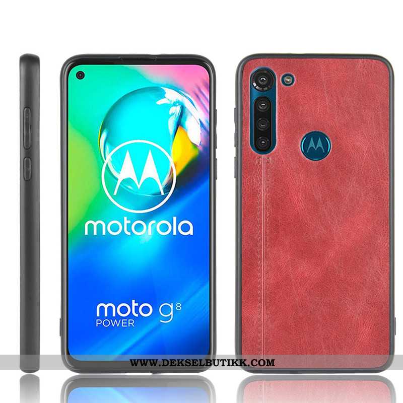 Deksel Moto G8 Power Mønster Etui Cow Mobiltelefon Rød, Moto G8 Power Beskyttelse Salg