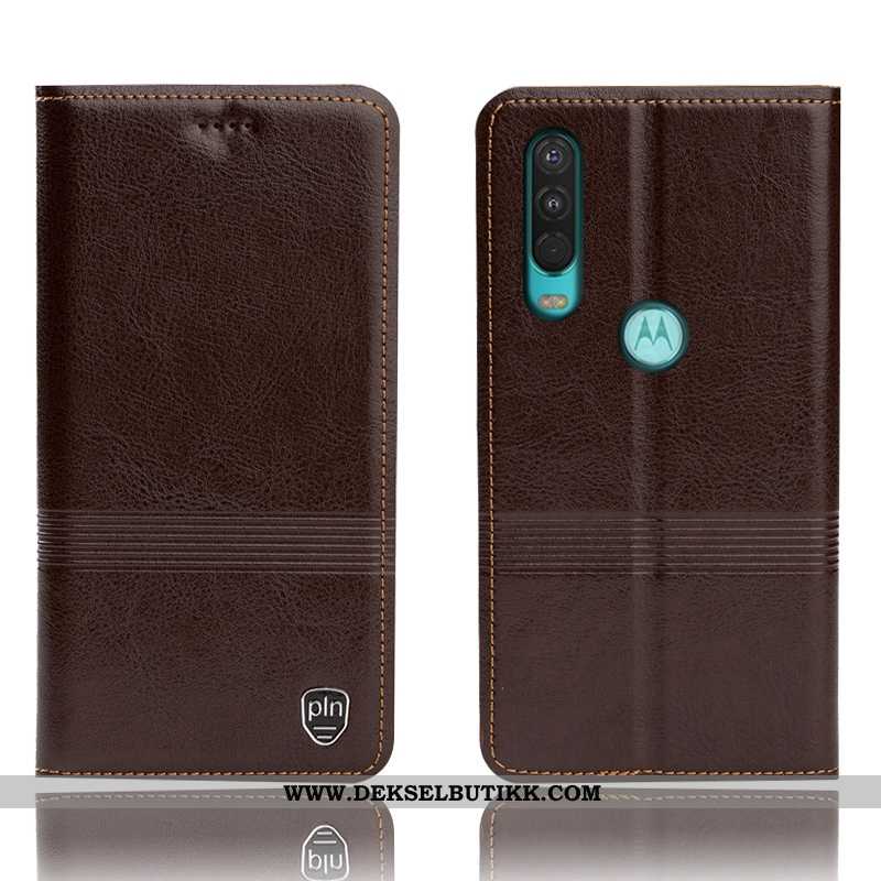 Deksel Motorola One Action Skinndeksel Etui Anti-fall Svart, Motorola One Action Beskyttelse Billig