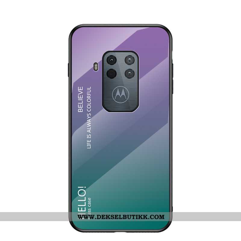 Deksel Motorola One Zoom Glass Gradient Alt Inkludert Rød, Etui Motorola One Zoom Trend Butikk