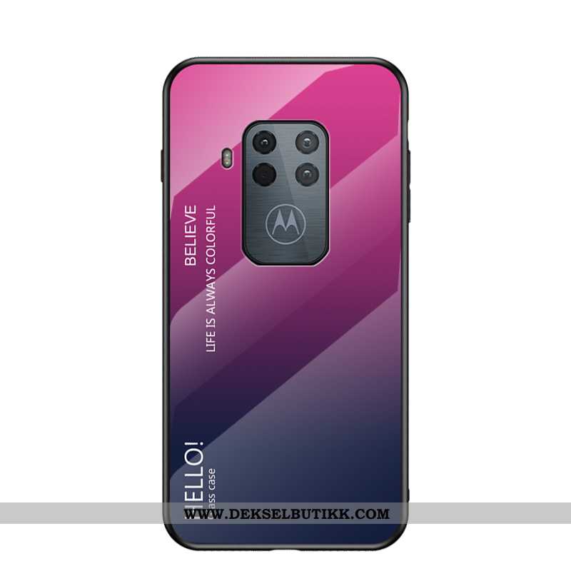 Deksel Motorola One Zoom Glass Gradient Alt Inkludert Rød, Etui Motorola One Zoom Trend Butikk