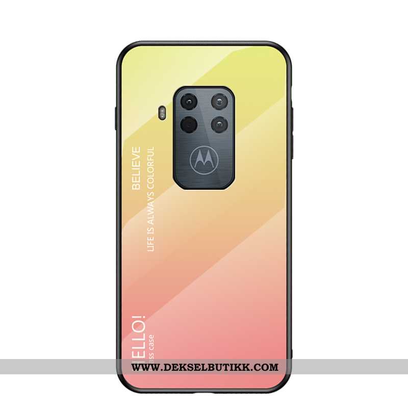 Deksel Motorola One Zoom Glass Gradient Alt Inkludert Rød, Etui Motorola One Zoom Trend Butikk