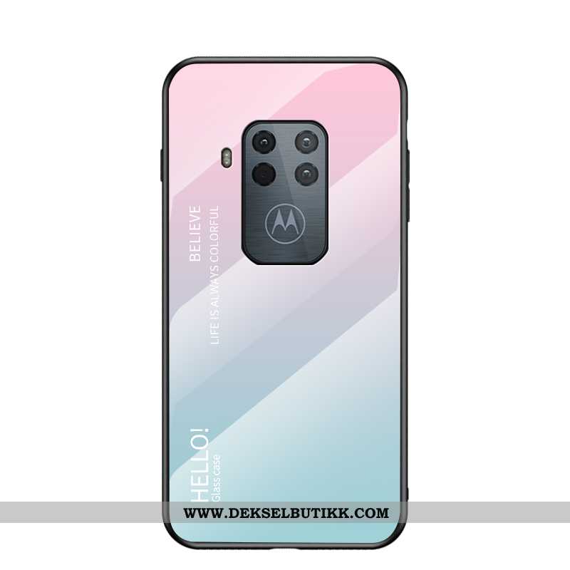 Deksel Motorola One Zoom Glass Gradient Alt Inkludert Rød, Etui Motorola One Zoom Trend Butikk