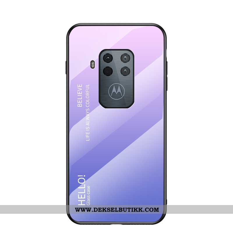 Deksel Motorola One Zoom Glass Gradient Alt Inkludert Rød, Etui Motorola One Zoom Trend Butikk