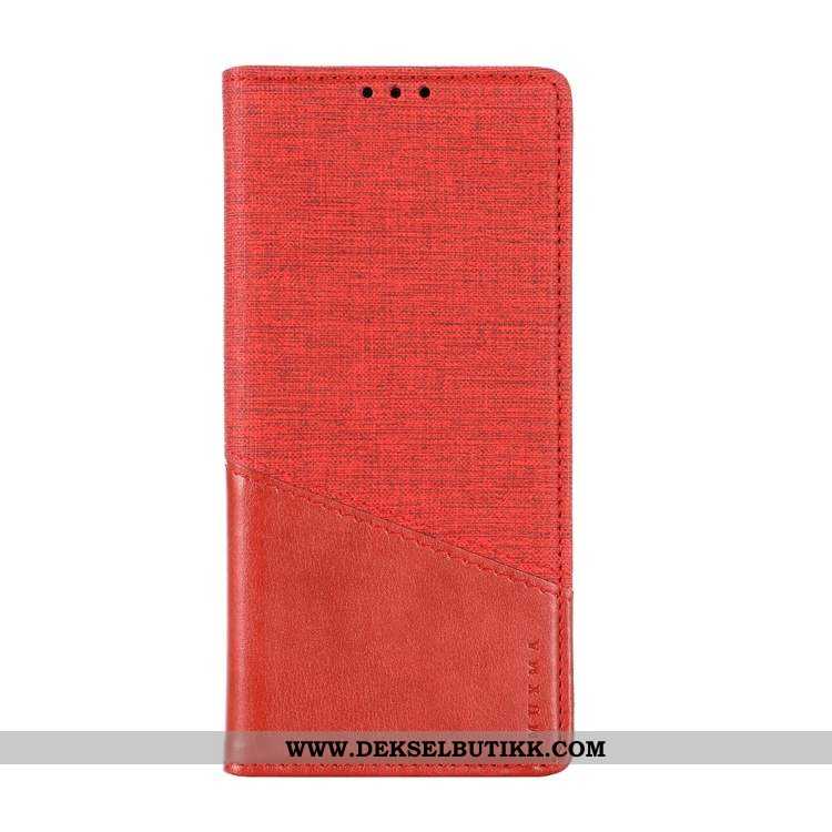 Deksel Nokia 2.2 Skinndeksel Magnetisk Canvas Svart, Etui Nokia 2.2 Clamshell Billige