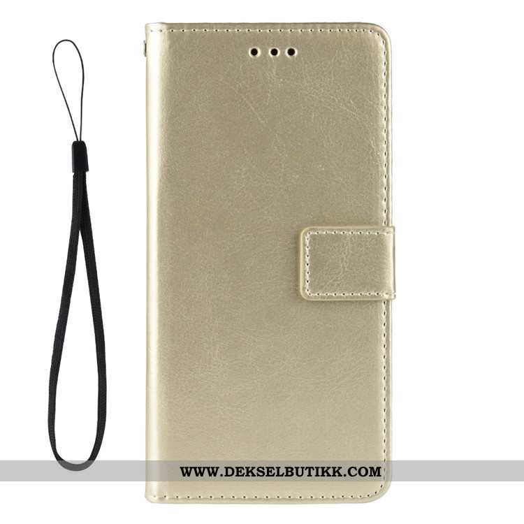 Deksel Nokia 2.2 Skinndeksel Mobiltelefon Gull Folio, Etui Nokia 2.2 Hengende Ornamenter Billig