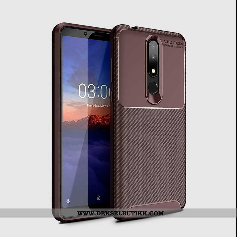 Deksel Nokia 3.1 Plus Tynne Mobiltelefon Trend Lovers Brun, Etui Nokia 3.1 Plus Myke Tilbud