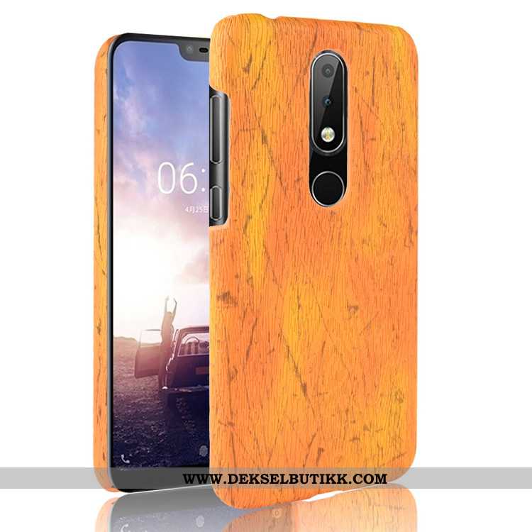 Deksel Nokia 5.1 Plus Beskyttelse Etui Wood Hard Brun, Nokia 5.1 Plus Mønster Billig