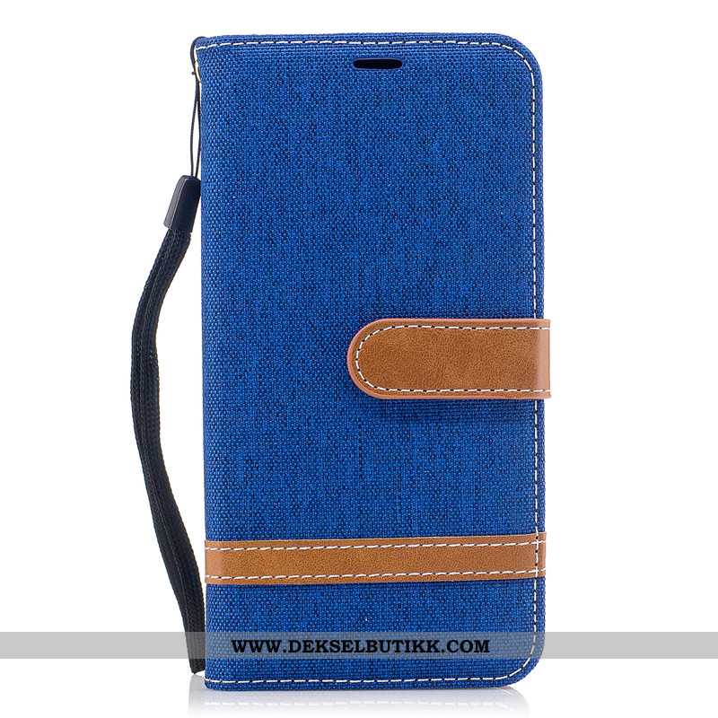 Deksel Nokia 5.1 Skinndeksel Beskyttelse Etui Denim Khaki, Nokia 5.1 Lommebok Billig