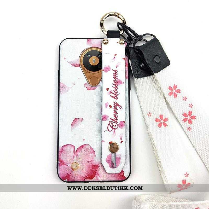 Deksel Nokia 5.3 Beskyttelse Støtte Blomster Rosa, Etui Nokia 5.3 Trend Salg