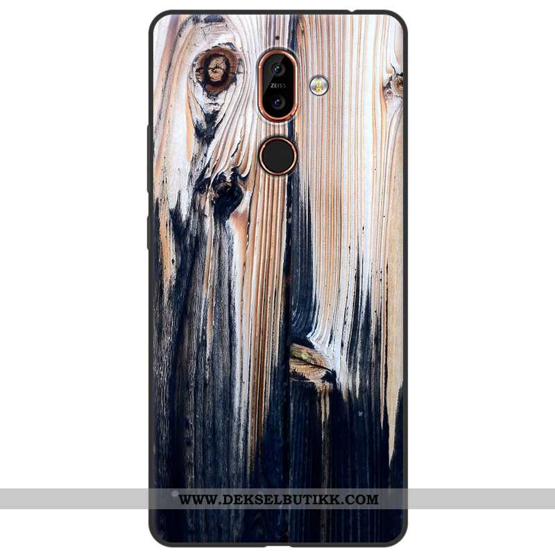 Deksel Nokia 7 Plus Myke Vintage Alt Inkludert Gul, Etui Nokia 7 Plus Silikon Billige