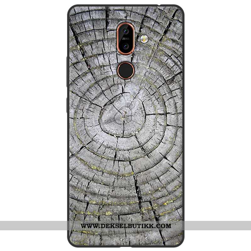 Deksel Nokia 7 Plus Myke Vintage Alt Inkludert Gul, Etui Nokia 7 Plus Silikon Billige