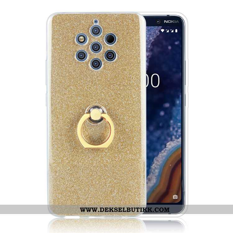 Deksel Nokia 9 Pureview Ring Etui Pulver, Nokia 9 Pureview Gul Billige