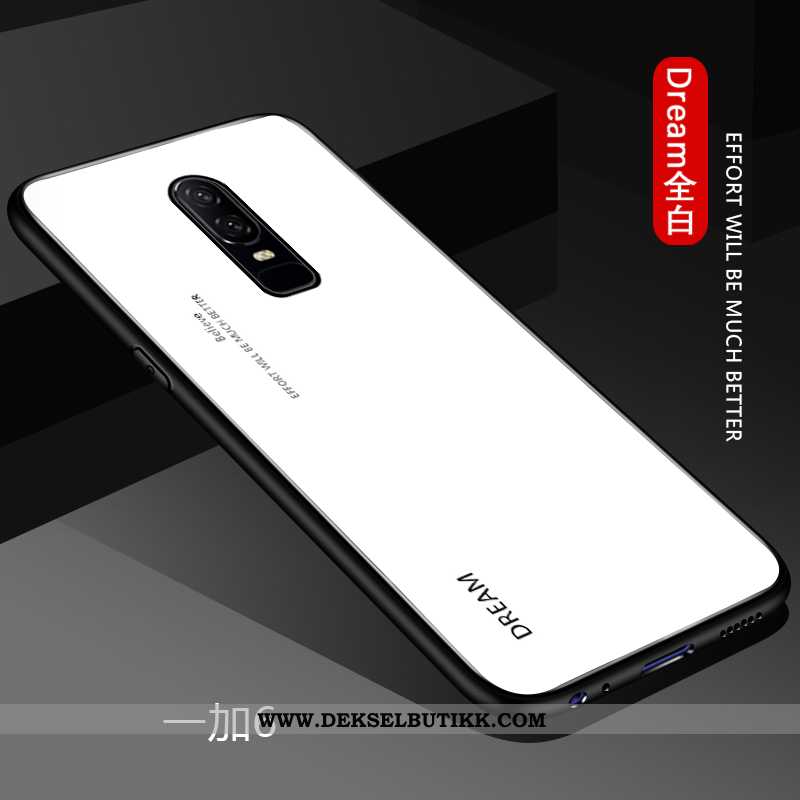 Deksel Oneplus 6 Beskyttelse Tynne Tilpass Hvitt, Etui Oneplus 6 Glass Tilbud