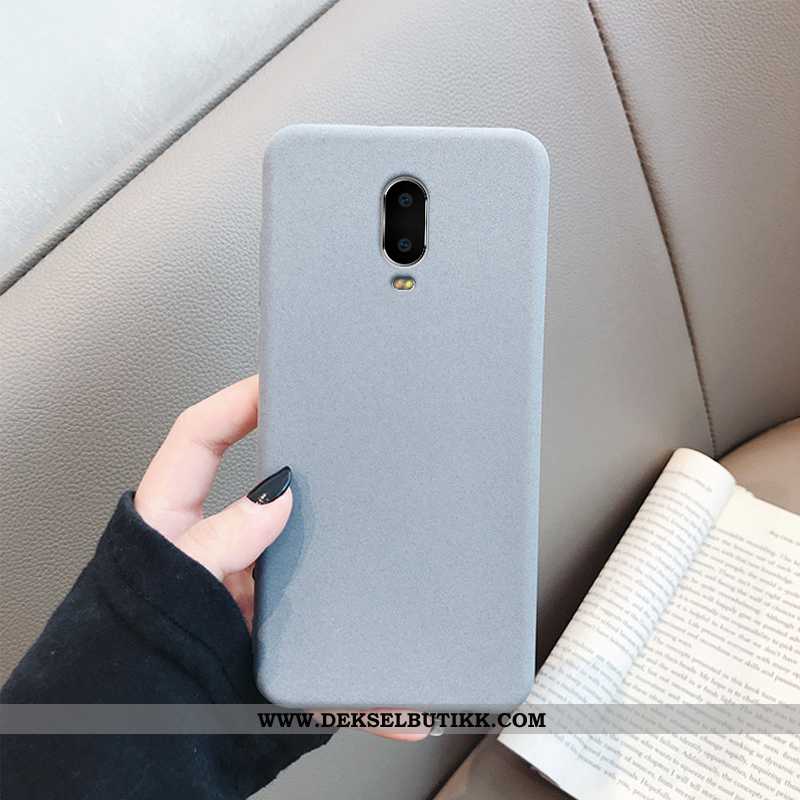 Deksel Oneplus 6t Beskyttelse Kreativ Grå, Etui Oneplus 6t Nubuck Tilbud