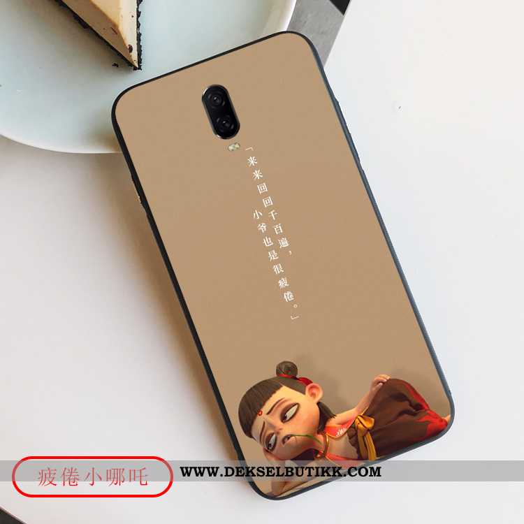 Deksel Oneplus 6t Tynne Anti-fall Mobiltelefon Khaki, Etui Oneplus 6t Myke Tilbud