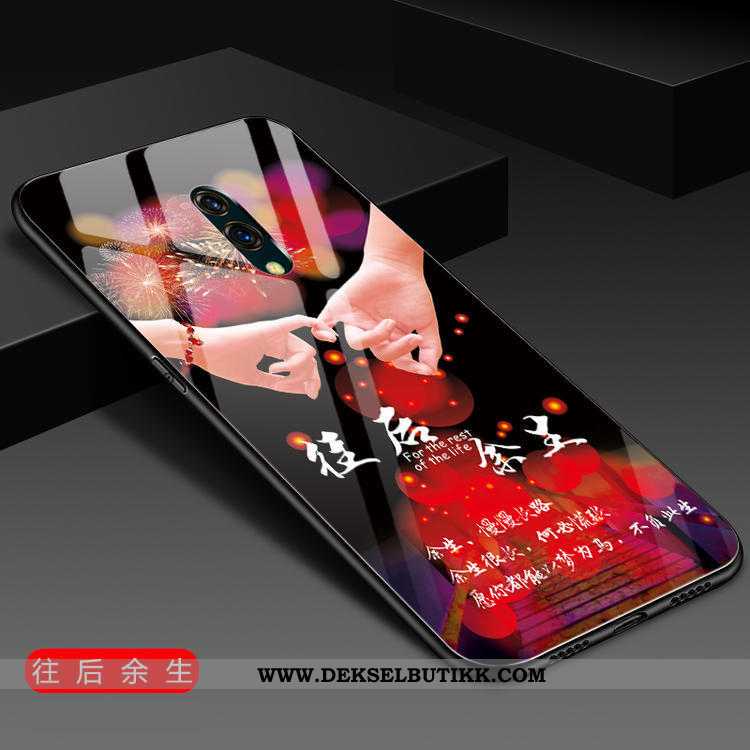 Deksel Oneplus 7 Hengende Ornamenter Beskyttelse Mobiltelefon Glass Svart, Etui Oneplus 7 Kreativ På