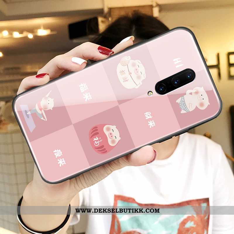 Deksel Oneplus 7 Pro Cartoon Speil Anti-fall Enkel Oransje, Etui Oneplus 7 Pro Vakker Tilbud