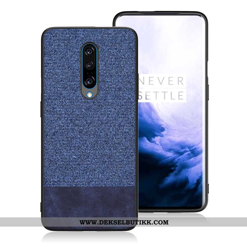 Deksel Oneplus 7 Pro Silikon Rød Klut Mønster, Etui Oneplus 7 Pro Beskyttelse Tilbud