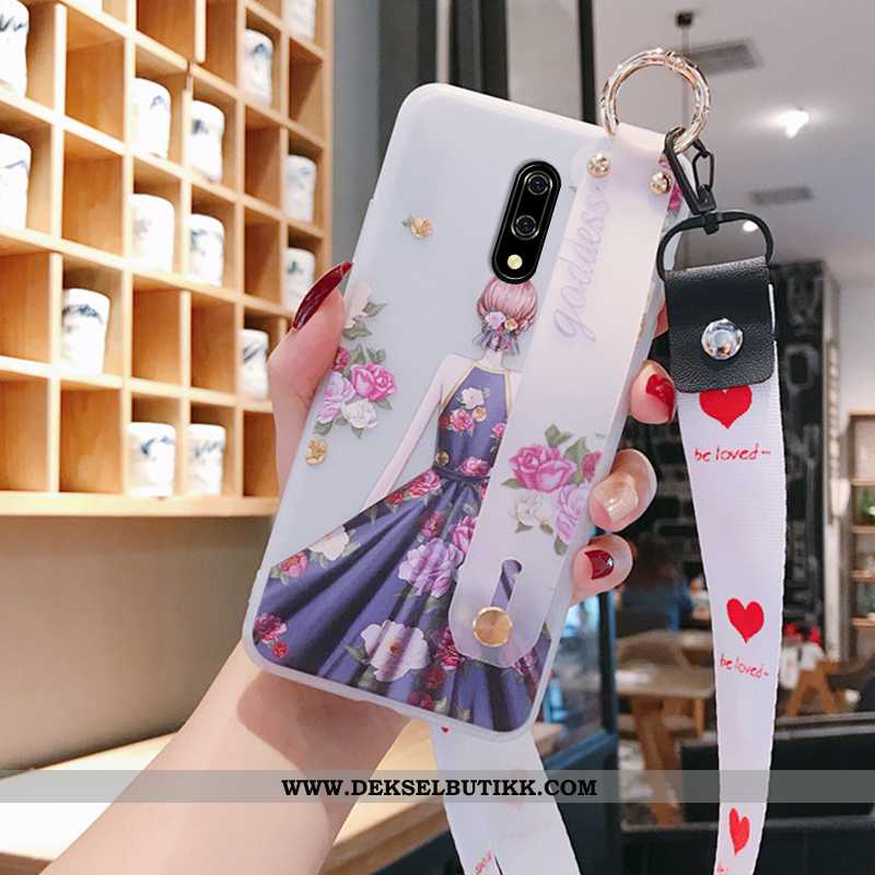 Deksel Oneplus 7 Silikon Rosa Myke Hengende Ornamenter, Etui Oneplus 7 Beskyttelse Kjøpe