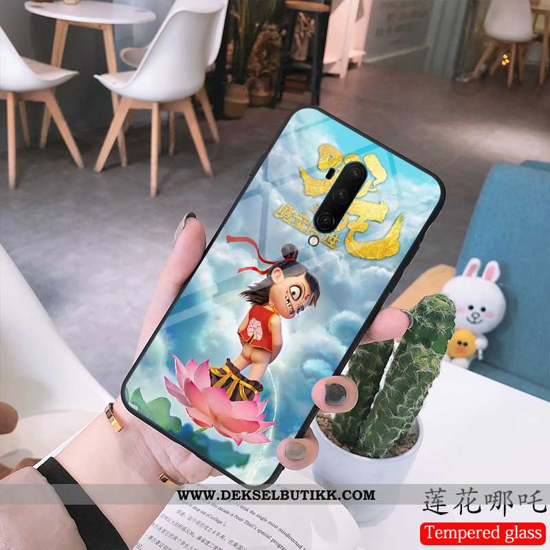 Deksel Oneplus 7t Pro Glass Blå Barn, Etui Oneplus 7t Pro Cartoon Salg