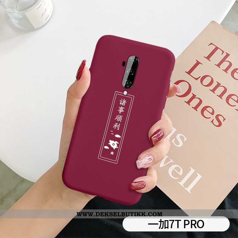 Deksel Oneplus 7t Pro Myke Av Personlighet Lovers Enkel Grønn, Etui Oneplus 7t Pro Silikon Tilbud