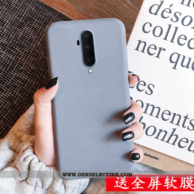 Deksel Oneplus 7t Pro Skjermbeskytter Enkel Monokrom Myke Grå, Etui Oneplus 7t Pro Mønster Salg