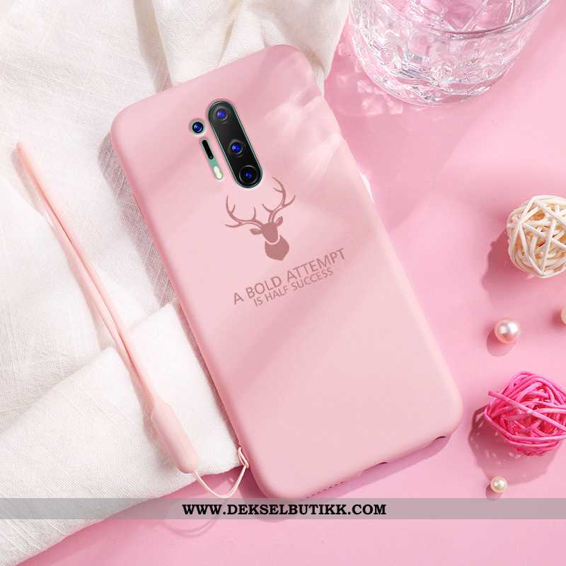 Deksel Oneplus 8 Pro Beskyttelse Elk Etui Silikondeksel Rosa, Oneplus 8 Pro Nubuck Tilbud