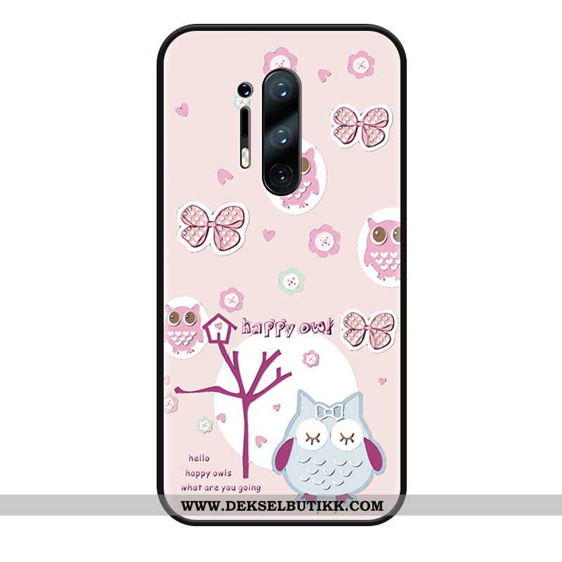 Deksel Oneplus 8 Pro Nubuck Etui Beskyttelse Rosa, Oneplus 8 Pro Cartoon Billig