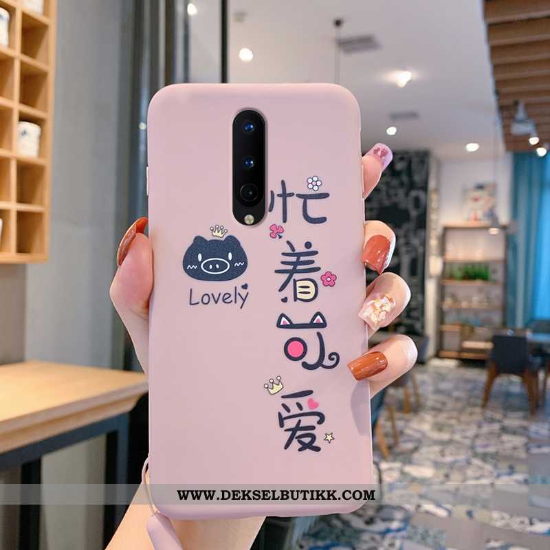 Deksel Oneplus 8 Tynne Cartoon Trend Anti-fall Rosa, Etui Oneplus 8 Myke Tilbud