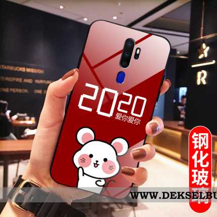 Deksel Oppo A5 2020 Glass Rat Nye Net Red Rød, Etui Oppo A5 2020 Myke Tilbud