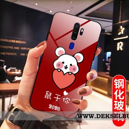 Deksel Oppo A5 2020 Glass Rat Nye Net Red Rød, Etui Oppo A5 2020 Myke Tilbud