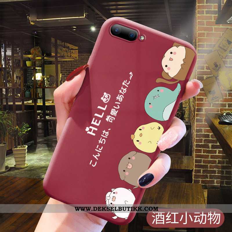 Deksel Oppo A5 Cartoon Tempe~~pos Beskyttelse Myke Rosa, Etui Oppo A5 Trend Tilbud