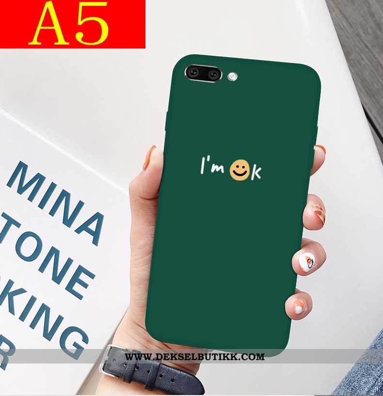 Deksel Oppo A5 Myke Alt Inkludert Beskyttelse Nubuck Grønn, Etui Oppo A5 Silikon Salg