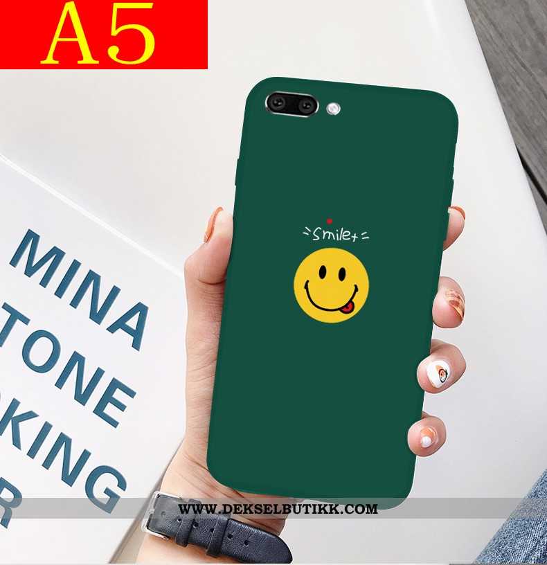 Deksel Oppo A5 Myke Alt Inkludert Beskyttelse Nubuck Grønn, Etui Oppo A5 Silikon Salg