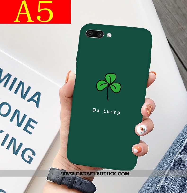 Deksel Oppo A5 Myke Alt Inkludert Beskyttelse Nubuck Grønn, Etui Oppo A5 Silikon Salg